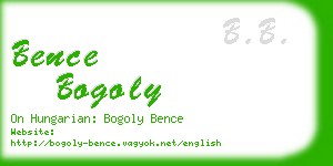 bence bogoly business card